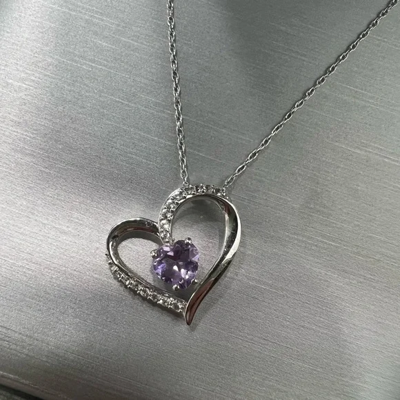 Zales amethyst necklace - Picture 2 of 6